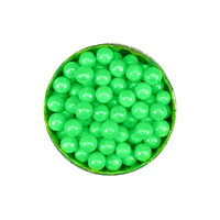 6mm Shiny Green Edible Cachous Pearls - 500g