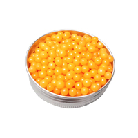 Shiny Orange 4mm Edible Cachous Pearls - 1kg