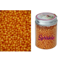 4mm Shiny Orange Edible Cachous Pearls - 100g