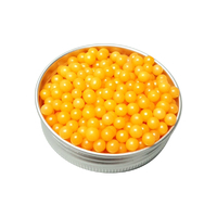 4mm Shiny Orange Edible Cachous Pearls - 500g