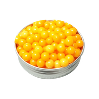 6mm Shiny Orange Edible Cachous Pearls - 500g