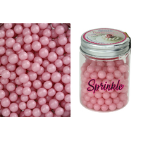 8mm Shiny Pink Edible Cachous Pearls - 100g