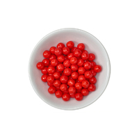 6mm Shiny Red Edible Cachous Pearls - 500g