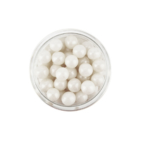 6mm Shiny White Edible Cachous Pearls - 500g