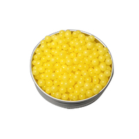 Shiny Yellow 4mm Edible Cachous Pearls - 1kg