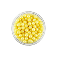 4mm Shiny Yellow Edible Cachous Pearls - 100g