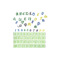 Fmm Upper Cs Old English Alphabet & Number Cutter Set