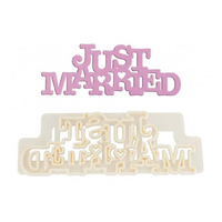 Fmm Curved Words - Just Married Cutter