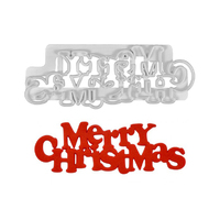 Fmm Curved Words - Merry Christmas