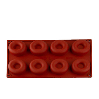 8 Cavity - Mini Donut Silicone Mould - D-011