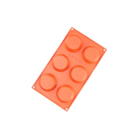 6 Cavity - 70mm Disc Silicone Chocolate Mould - D-016