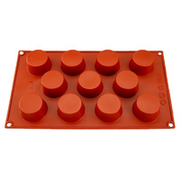 11 Cavity - Cupcake Silicone Chocolate Mold-D-022