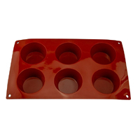 6 Cavity - Muffin Silicone Chocolate Mold F- D-023