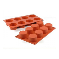 8 Cavity - Round Silicone Chocolate Mold Flexible Baking Mould - D-028