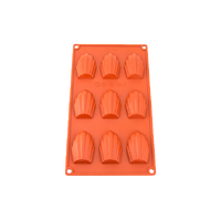 9 Cavity - Fancy Shell Silicone Chocolate Baking Mould 