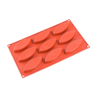 9 Cavity Leaf Silicone Mould 