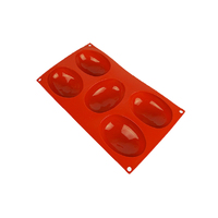 5 Cavity - Egg Shaped Silicone Chocolate Mold- D-041