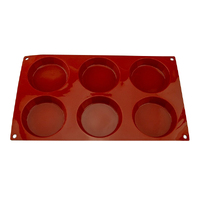 6 Cavity - Petits Four Silicone Chocolate Mold Flexible Baking Mould - D-047