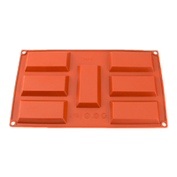 7 Cavity- Bar Silicone Chocolate Mold Ball Baking Mould - D-054