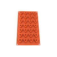 28 Cavity - Mini Triangles Silicone Chocolate Mold- D-067