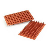 66 Cavity - Tiny Cone Silicone Chocolate Mould D-096