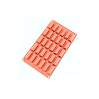 30 Cavity - Rounder Bar Silicone Chocolate Mold D-101