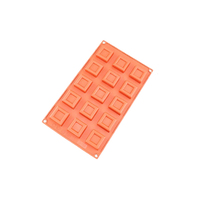 15 Cavity - Savarin Square Silicone Chocolate Mold D-104