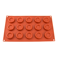 15 Cavity - Rings Silicone Chocolate Dome Mold Flexible Baking Mould - D-106