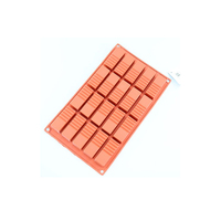 20 Cavity - Square Log Silicone Chocolate Mold D-107