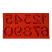 Numbers - Silicone Chocolate Mold / Flexible Baking Mould - 0241