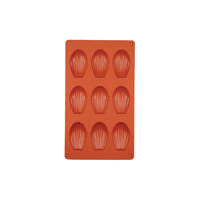 9 Cavity - Large Fancy Shell Silicone Chocolate Mold Baking Mould