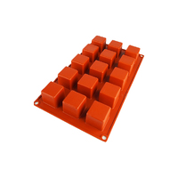 15 Cavity - Square Cube Small Silicone Chocolate Mold Baking Mould - Ds-098