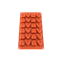 24 Cavity - Dimpeld Heart Silicone Chocolate - Dx-087