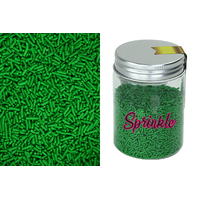 Green Deluxe Jimmies 1.5mm - Sprinkles - 80g