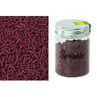 Maroon Deluxe Jimmies 1.5mm - Sprinkles - 80g