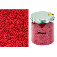 Red Deluxe Jimmies 1.5mm - Sprinkles - 500g