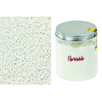 White Deluxe Jimmies 1.5mm - Sprinkles - 500g