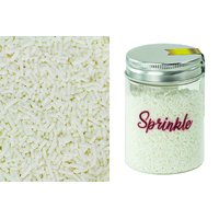 White Deluxe Jimmies 1.5mm - Sprinkles - 80g