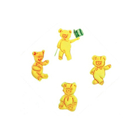 Embossers Bears - Fondant Decorating Tools - Fmm