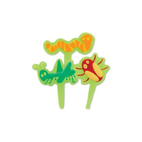 12 Pc Assorted Bugs Cupcake Picks 