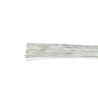 Metallic Silver Flower Wires - 20 Gauge - 50Pk