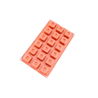 18 Cavity - Hidden Square Silicone Chocolate Mould G-080