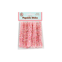 Pink Flakes - Acrylic Cakesicle Sticks