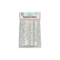 Silver Flakes - Acrylic Cakesicle Sticks