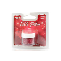 Red - 100% Edible Glitter - Rainbow Dust - Cake Decorating