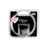 Silver - 100% Edible Glitter - Rainbow Dust - Cake Decorating