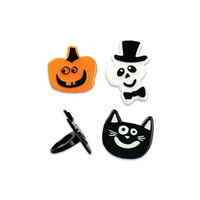 Halloween Characters Cupcake Rings - 9 Pc