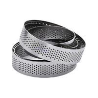 10cm x 2cm Perforated Tart Rings