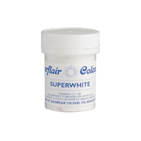 ** Super White-Sugarflair Max. Concentrated Food/Icing Color-20g