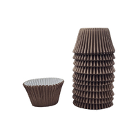 Plain Jumbo 250 Pieces-Brown Muffin Size Cupcake Case-Baking Cups